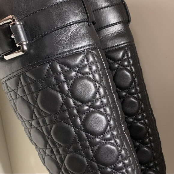 Dior cannage quilted nappa leather boots - Picture 11 of 16